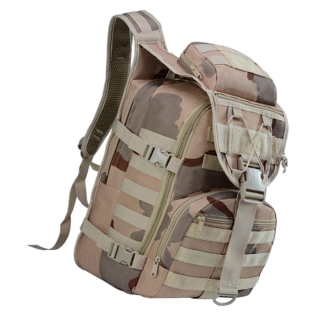 Senderismo Mochila grande táctica militar Impermeable Deporte al aire libre Senderismo Camping Tres colores de arena Zulema Senderismo Knapsack