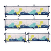 Inevnen Bedding Cover Set for Toddler Kids Bedroom Cartoon Print 4 Pieces