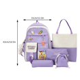 thumbnail image 2 of MesaSe Sac d'École Mignon pour Femmes Mode 5 Pcs/ensemble Sac à Dos pour Ordinateur Portable Adolescentes (Bleu), 2 of 9