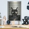 thumbnail image 6 of Luxe Metal Art 'Kitty Mugshot' by Nicklas Gustafsson, Metal Wall Art, 12"x16", 6 of 9