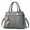 Dark Grey, variant on Women's Large Capacity Embroidery Thread Top-Handle Handbags Purse Satchel Leather Totes Crossbody Shoulder Bag