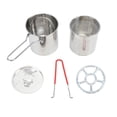 thumbnail image 2 of Small Deep Fryer Pot, Stainless Steel Oil Saving Small Fryer Mini Deep Fryer Pot with Lid for Frying Fish Shrimp Chicken Fries, 2 of 7