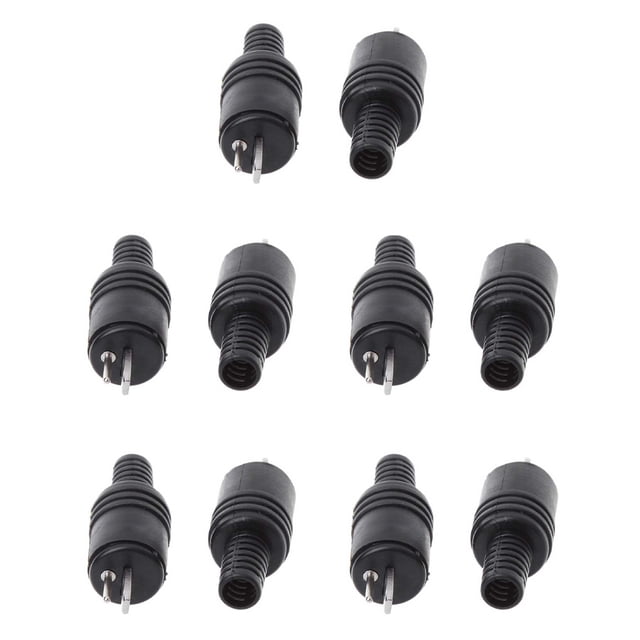 Billuyoard 10 piezas, enchufe DIN de 2 pines, altavoz de reparación Universal profesional, sillón de masaje, conector macho, accesorios de componente Decoración del hogar Billuyoard HA071745-01
