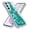 Teal, variant on Rosebono Compatible With Samsung Galaxy A15 5G Case, 3in1 Hybird Colorful Gradient Quicksand Glitter Liquid Floating with Frame Bumper Protective Armor Case (Purple)