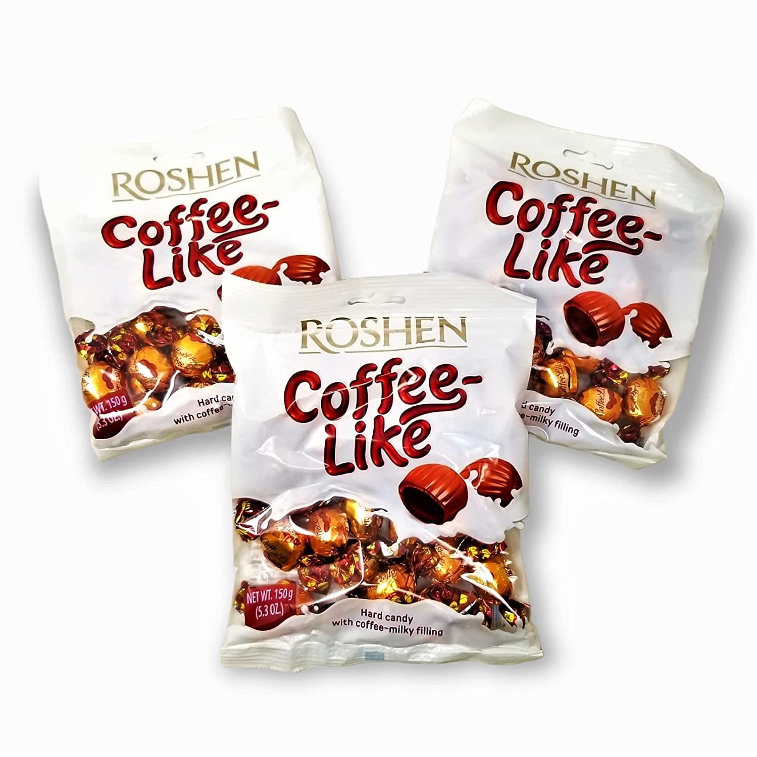 Roshen Caramel Candy "Coffeelike" with CoffeeMilky Filling, Kosher and