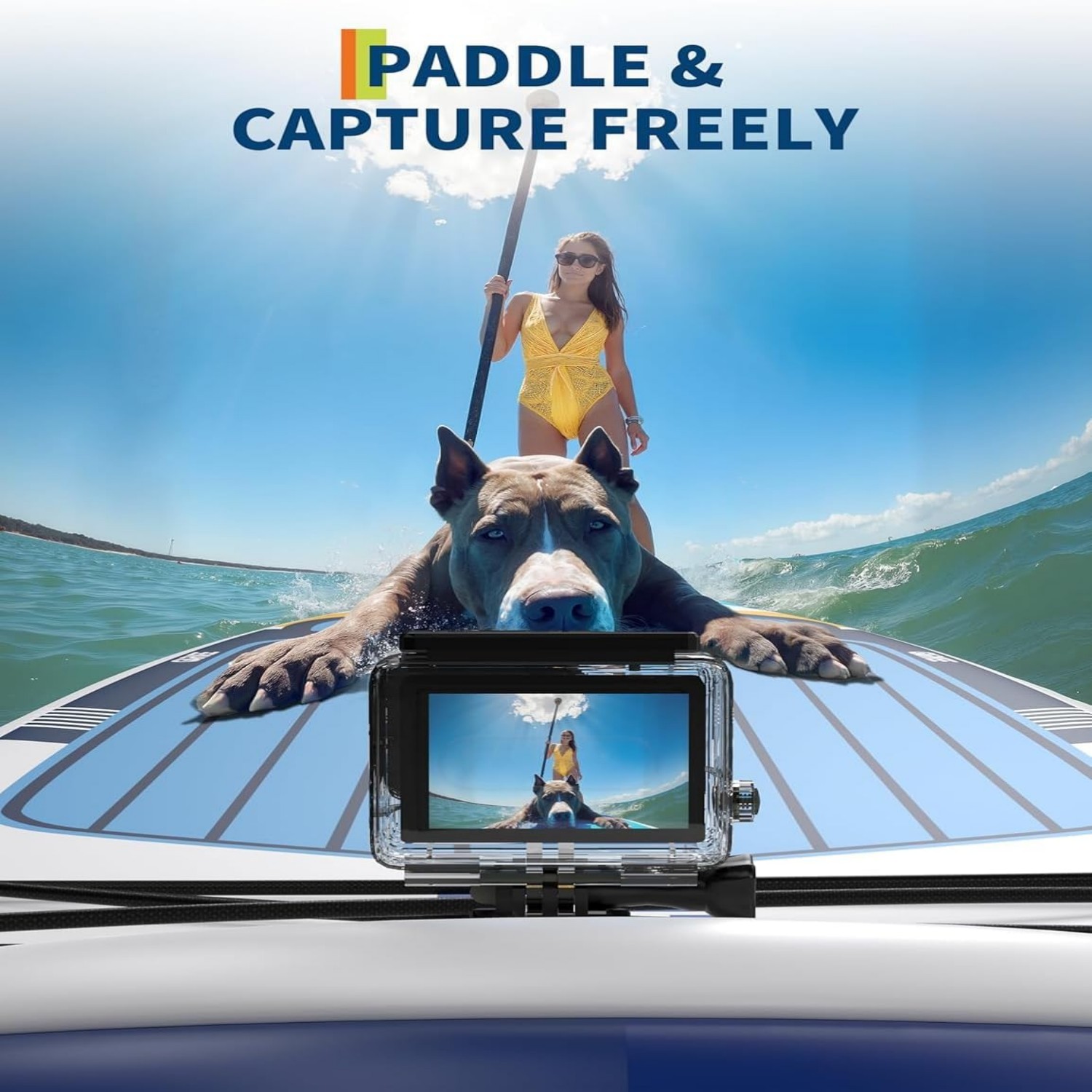 Inflatable Paddle Board, 10.6ft/11ft Inflatable Stand Up Paddle Board with Premium Accessories, Non-Slip EVA Deck, Ultra-Light Carry Bag, Pump, SUP Board for Adult