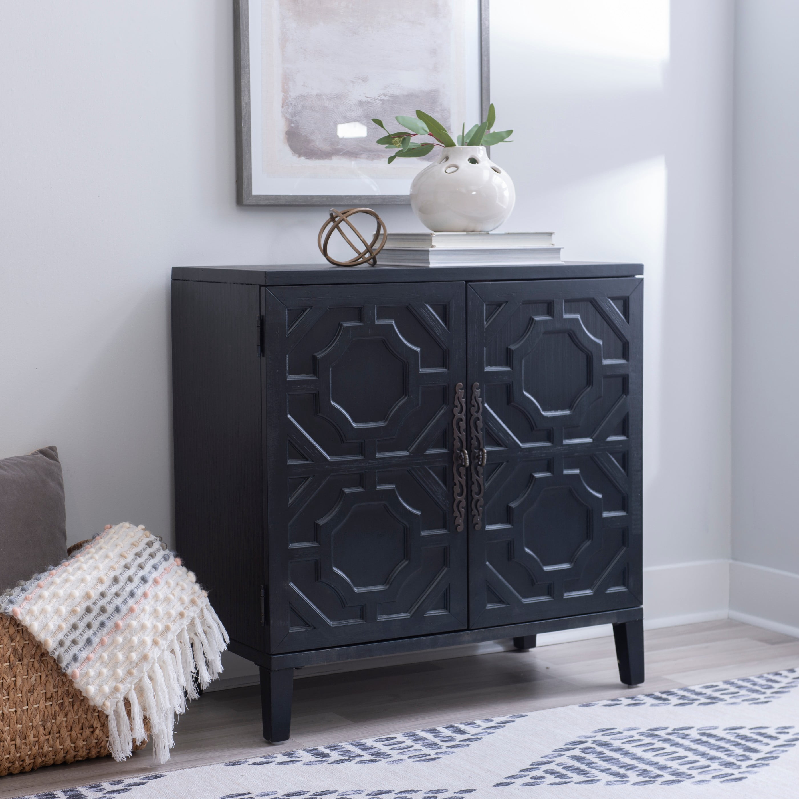Powell Salter 2-Door Accent Cabinet, Midnight Blue
