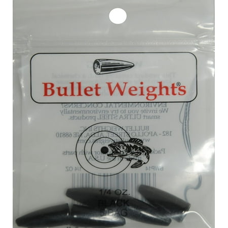 Bullet Weights® Bullet Weight Black 1/4 oz, 5