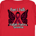thumbnail image 4 of Inktastic Multiple Myeloma Cancer Awareness Hope & Faith with Butterfly Ribbon Boys or Girls Long Sleeve Toddler T-Shirt, 4 of 5