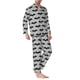 thumbnail image 2 of Balery Bat Pijama para Hombre de Dos Piezas con Manga Larga, Conjunto de Dormir y Descanso Suave con Bolsillos-Medium, 2 of 7