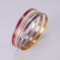 thumbnail image 1 of Stainless Steel Electroplating Bracelet Simple Geometric Jewelry Bracelets For Women 3 Piece Set, 1 of 5
