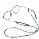 thumbnail image 2 of Cadena para gafas con cuentas (verde), cadena para gafas, cuerda para gafas con cuentas, cordón antideslizante para el cuello, correa para gafas de sol con cordón, 2 of 4