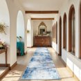 thumbnail image 2 of Findosom 2'x8' Runner Rug for Hallways,Non-Slip Washable Bedside Rug Abstract Low Pile Floor Rug Ultra Soft Distressed Kitchen Runner Carpet for Hallways,Kitchen,Bathroom,Entrance,Blue, 2 of 7