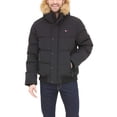 thumbnail image 1 of Chaqueta Tommy Hilfiger para hombre, tela ártica, acolchada, esnórquel, negra, 1 of 6