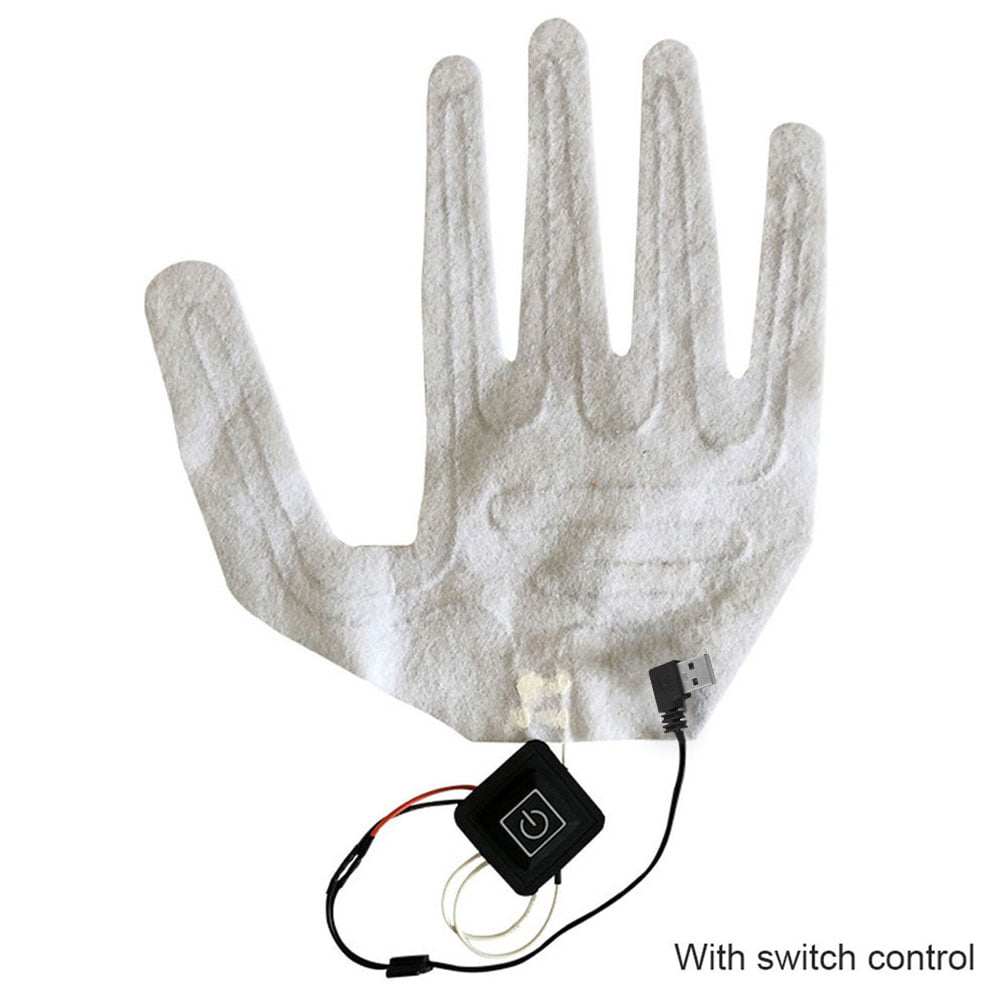 5V USB Heated Gloves DIY Heated Pad For Feet Gloves Mouse Mat Winter Heat!pP D_X 