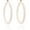 White, variant on Beaded Hoop Earrings Bohemian Elegant Colorful Large Round Circle Chic Geometric Matte Acrylic Beads Minimalist Dangle Drop Earrings for Women Birthday Wedding Christmas Party Trendy Jewelry Gifts