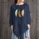 thumbnail image 2 of Camiseta de manga larga con cuello redondo y estampado informal a la moda de verano para mujer Fridja  fjkfkj1619, 2 of 4