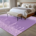 thumbnail image 4 of Purple Area Rug 5x8 FT, Non Slip Bedroom Throw Carpet, Modern Minimalist Silver Gradient Texture Art Washable Soft Floor Carpet Non-Shedding Rug for Living Room Nursery Dorm Office, 4 of 9