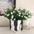 thumbnail image 2 of GRNSHTS 6 Bundles Artificial Flowers Outdoor Fake Flowers for Decoration No Fade Faux Plastic Plants Garden Porch Window Box Decor(White), 2 of 8