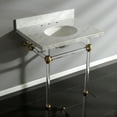 thumbnail image 4 of Kingston Brass KVPB3030MA8 Templeton 30" Oval Marble Wall Mounted Bathroom Console -, 4 of 6