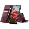 thumbnail image 6 of ShellTech Compatible with Samsung Galaxy A16 5G Flip PU Leather Case, Ultra-Thin Stitched Folio Book Wallet Cover with Kickstand, 2 Card Holders, Cash Slot, Magnetic Closure,Red, 6 of 17