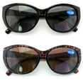 thumbnail image 3 of V.W.E. 2 Pairs Women Bifocal Reading Sunglasses Reader Glasses Cateye Vintage Jackie O Black Brown +2.75, 3 of 3