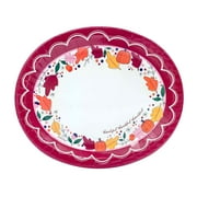 Packed Party "Harvest the Good" Oval Plate, 10.4" x 12.2", 8 Ct.