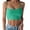 Green, variant on Women Solid Color Sleeveless Halter Top Thin Strap Basic Daily Casual Halter Tops for Women Versatile Top Brown,M