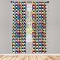 thumbnail image 3 of Ambesonne Penguin Curtains, Colorful Frame Animals, Pair of 28"x95", Multicolor, 3 of 5
