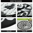 thumbnail image 6 of Aonewoe Round Outdoor Rugs 6Ft Waterproof Patio Plastic Straw Rug Reversible Camping Carpet Indoor Outdoor Area Rug for Patio,Deck,Balcony,Picnic,Beach,Outside, 6 of 9