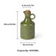 thumbnail image 4 of Botella de aceite de cerámica verde oscuro: elegante dispensador de aceite de cocina for aceite de oliva, vinagre y aceites de cocina, 4 of 4