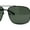 Black Green, variant on Air Force Luxury Classy Rectangular Officer Pilots Metal Sunglasses Black Green