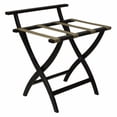 thumbnail image 5 of Wooden Mallet LR4-MOBLK WallSaver Luggage Rack in Medium Oak with Black Webbing, 5 of 7