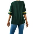 thumbnail image 4 of xfsWaSs Soft Womens Tops T-shirt Ladies V Neck Loose Fit T Shirt With Straps Short Sleeve Sports Graphic Tee Top Comfortable Letter Print Shirt Tshirts Trendy Clothes, 4 of 4