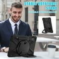 thumbnail image 5 of For Samsung Galaxy Tab S10 Lite/S10 FE/S9 FE 10.9 inch Case, 360 Rotatable Handle Stand, Shoulder Strap, Drop-Proof Design, Black, 5 of 7