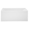thumbnail image 6 of Voltaire 54 x 30 Skirted Left Drain Soaking Apron Bathtub in Glossy White with Integrated Overflow, Drain Included, 6 of 8