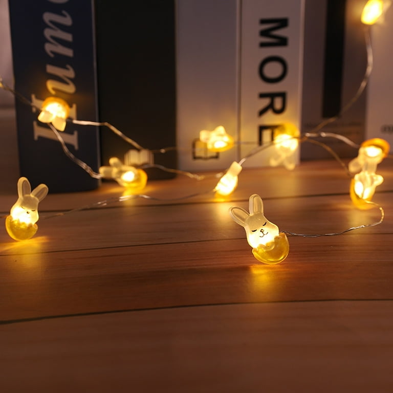 2 Meters 20 Lights Rabbit Shaped Light String Easter Light String 