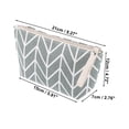 thumbnail image 2 of 1 Pc Bolsa Cosmética Pequeña y Duradera para Mujeres para Viajes, Vacaciones, Baño y Gimnasio, Lona Gris, 2 of 3