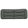 thumbnail image 4 of vidaXL Headboard Cushion Dark Grey 100% polyester fabric, PP fiber filling, 4 of 4