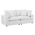 thumbnail image 3 of Modway Commix Down Filled Overstuffed Performance Velvet Loveseat in White, 3 of 9