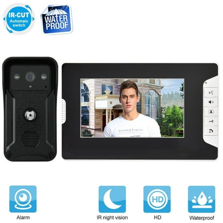 7inch Wired Color Video Video Intercom Video For Smart Security Rain Proof Home Hotel