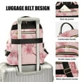 thumbnail image 4 of Pink Cherry Blossom Travel Laptop Backpack Casual Daypack Lightweight Bookbag Compartment for Business, 4 of 7