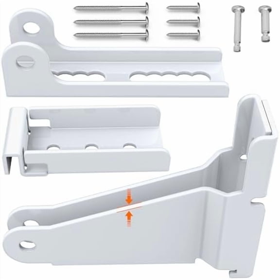 Reinforced Storm Door Closer Bracket Kit Compatible with Andersen, Emco, Larson,Pella,40201 Door Repair Kit, Screen Door Closer Replacement Part for Storm Door, White$$Tools & Hardware Other