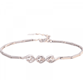 thumbnail image 1 of Rush Women Bracelets Luxury S925 Sterling SilverBracelet with Sparkling Cubic Zirconia Xmas Gifts for Her S1606, 1 of 5