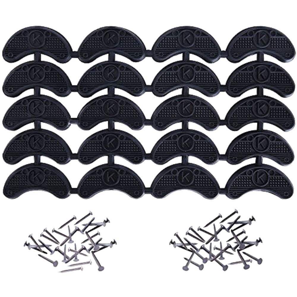 Mudder 10 Pairs Heel Plates Shoe Heel Taps Tips Sole Heel Repair Pad