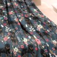thumbnail image 3 of Rottweiler Dog and Flower Floral Blanket,Comfortable Soft Flannel Throw Blanket,All Season,Warm Lightweight Blankets for Sofa Bed Couch Living Room Chair,60"x80"(150x200cm), 3 of 4