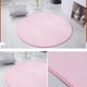 thumbnail image 2 of Cateissary Alfombra redonda de felpa de 60cm, grande, antideslizante, gruesa, de forro polar Coral, para dormitorio, salón, baño, estilo Simple, alfombra Decoración del hogar Azul real Cateissary HA072092-02, 2 of 6