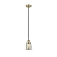 thumbnail image 4 of Innovations Lighting  Bell - 1 Light 5" Cord Hung Mini Pendant Silver Plated Mercury/Satin Nickel, 4 of 5