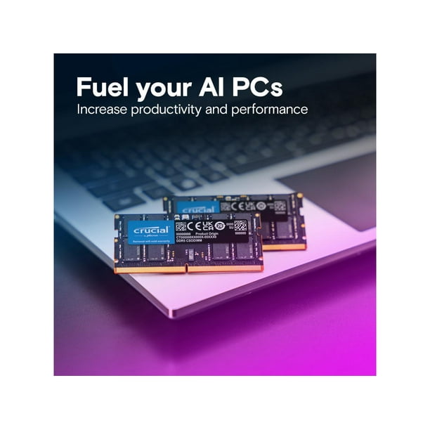 Crucial 64GB (2 x 32GB) 262-Pin DDR5 CSODIMM DDR5 6400 (PC5 51200
