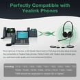 thumbnail image 2 of Auriculares con cable Yealink YHS34 Lite de doble oído, 111 g, cable de 2,1 m, 2 of 9